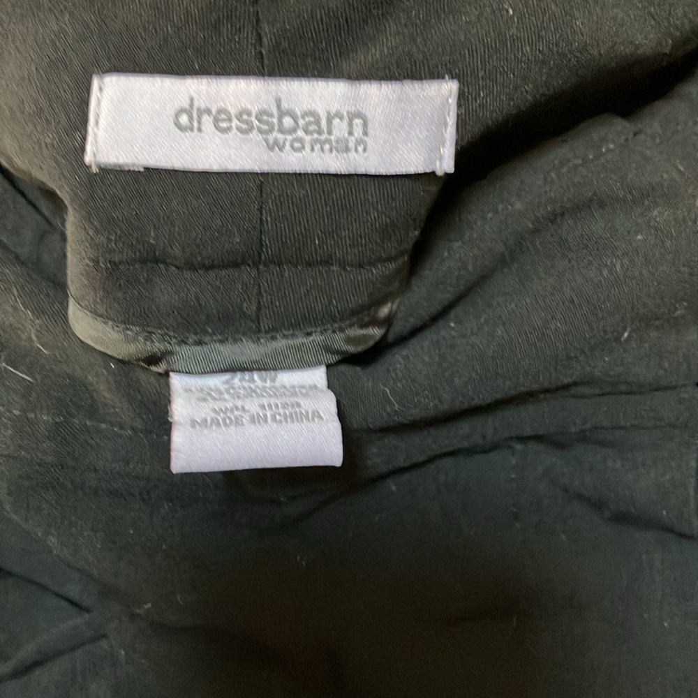 FINAL MARKDOWN Dressbarn Women's Classic Black Dress slacks 24w - Picture 3 of 10